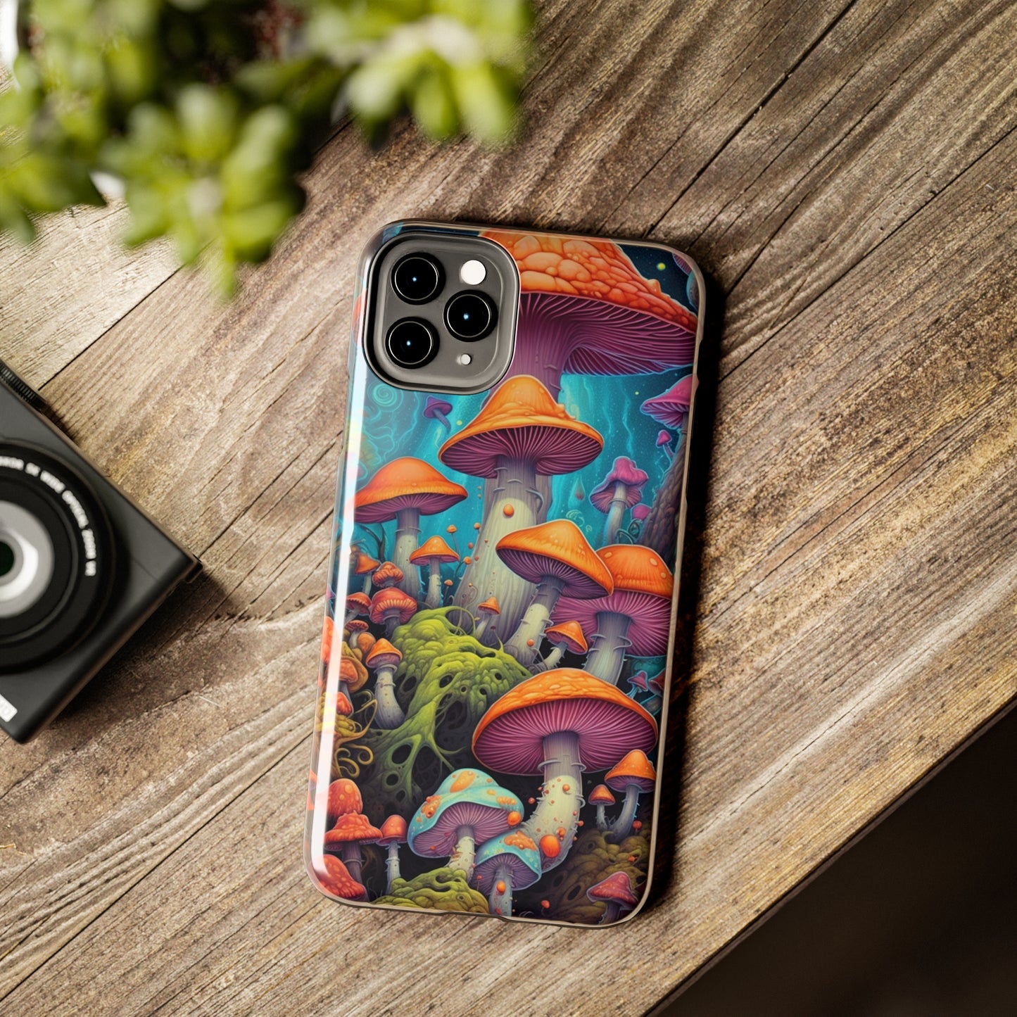 Trippy Magic Mushroom Tough iPhone Case | Embrace the Psychedelic Enchantment