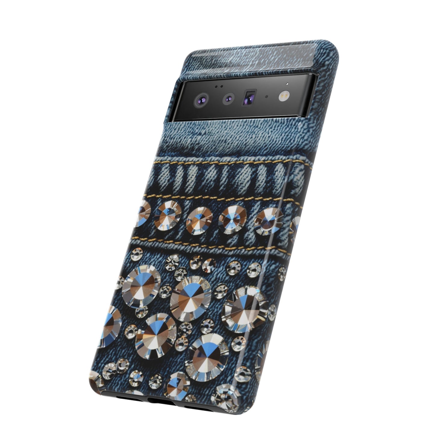 Blue Jean Queen Rhinestone Bling Phone Case