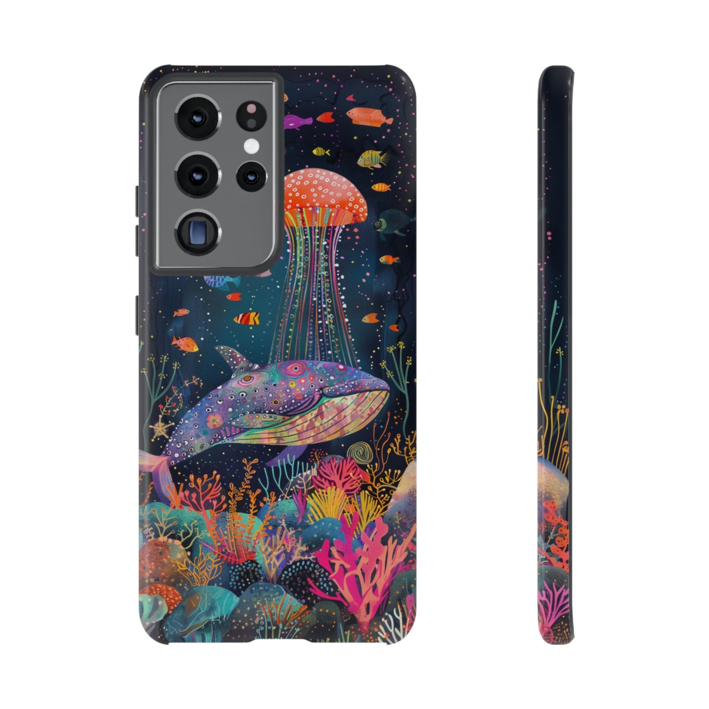 Whale Shark, Turtle, Jellyfish Phone Case