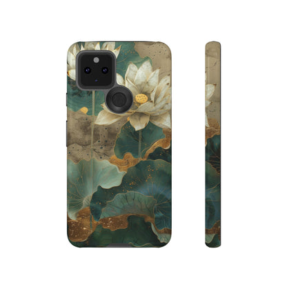 Zen Stained Glass Lotus Floral Design Phone Case