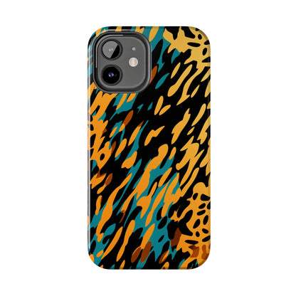 Luxury Leopard & Retro Magic Zebra: The Ultimate Wild Duo iPhone Case