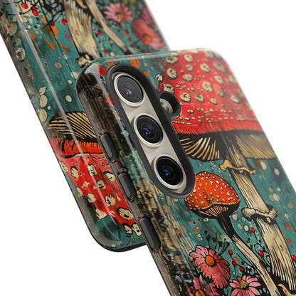 Trippy Magic Mushroom Retro Art Phone Case