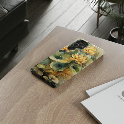 Zen Lotus Watercolor Painting iPhone 15 Case