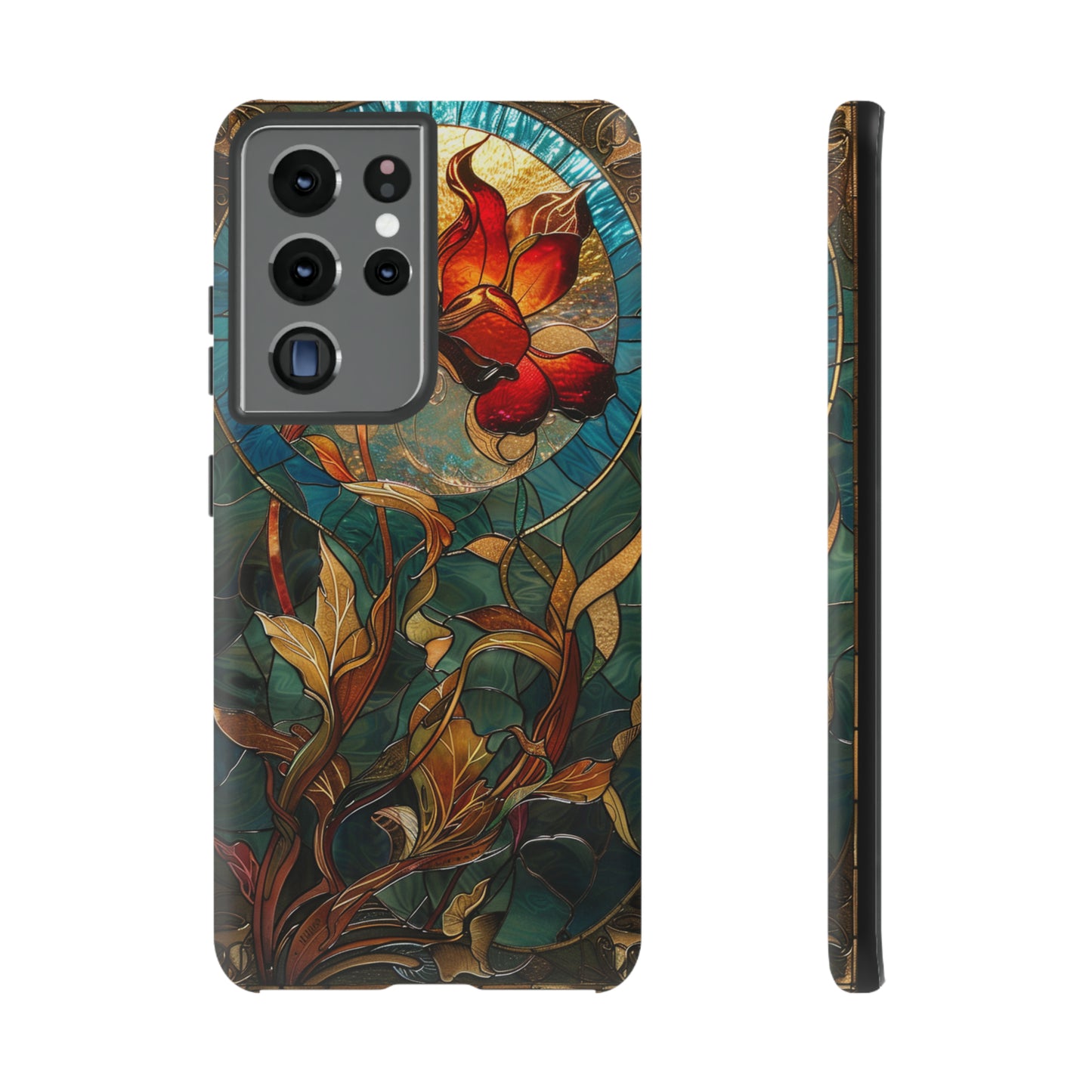 Art Nouveau Floral Full Moon Phone Case