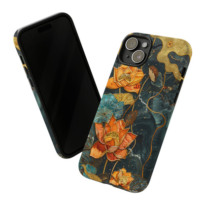 Chiyogami Floral Scroll Work Phone Case