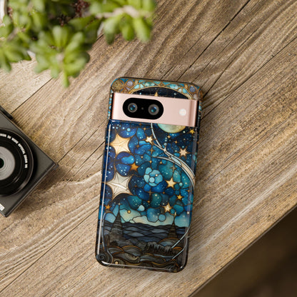 Boho Starry Night Stained Glass Artistry Phone Cover