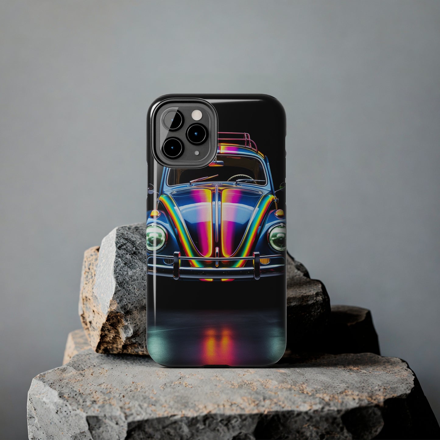 iPhone Case | Colorful Journeys: Psychedelic VW Bug iPhone Tough Case