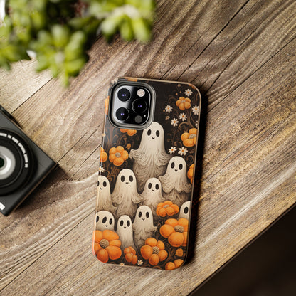 Ghostly Greetings: "Boo Trick or Treat" | Spooky Halloween Spirits iPhone Case