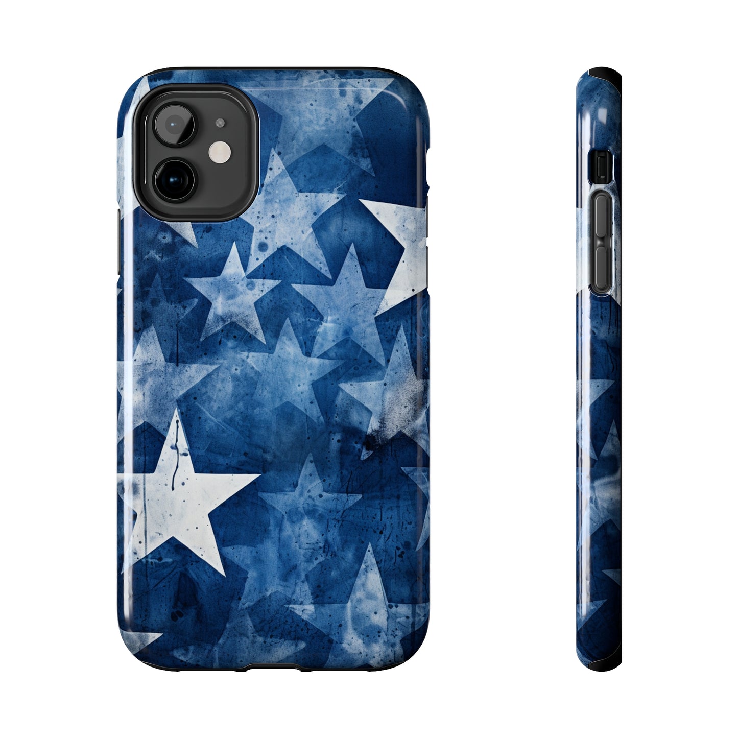 Starry Nights: Denim Dreams | Celestial Star-Patterned iPhone Case