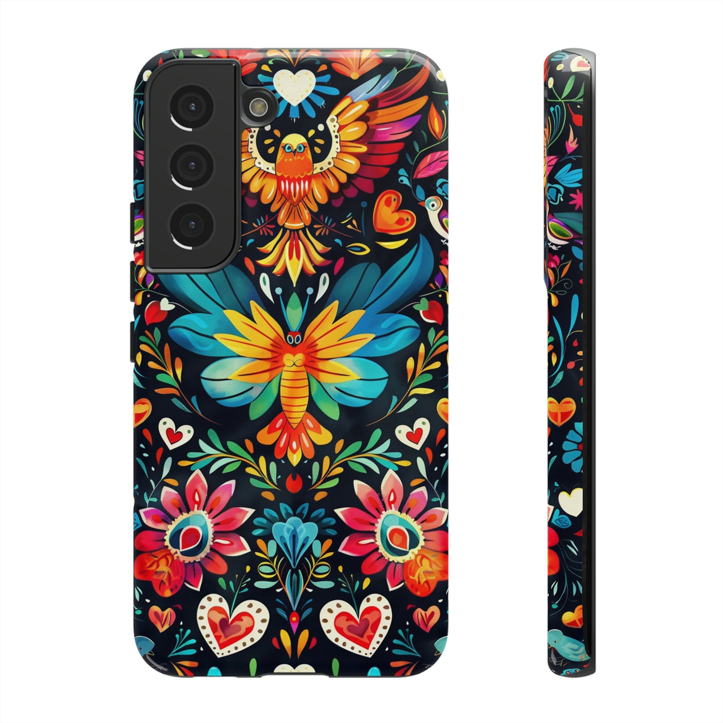 Floral Explosion Magic Hearts Phone Case