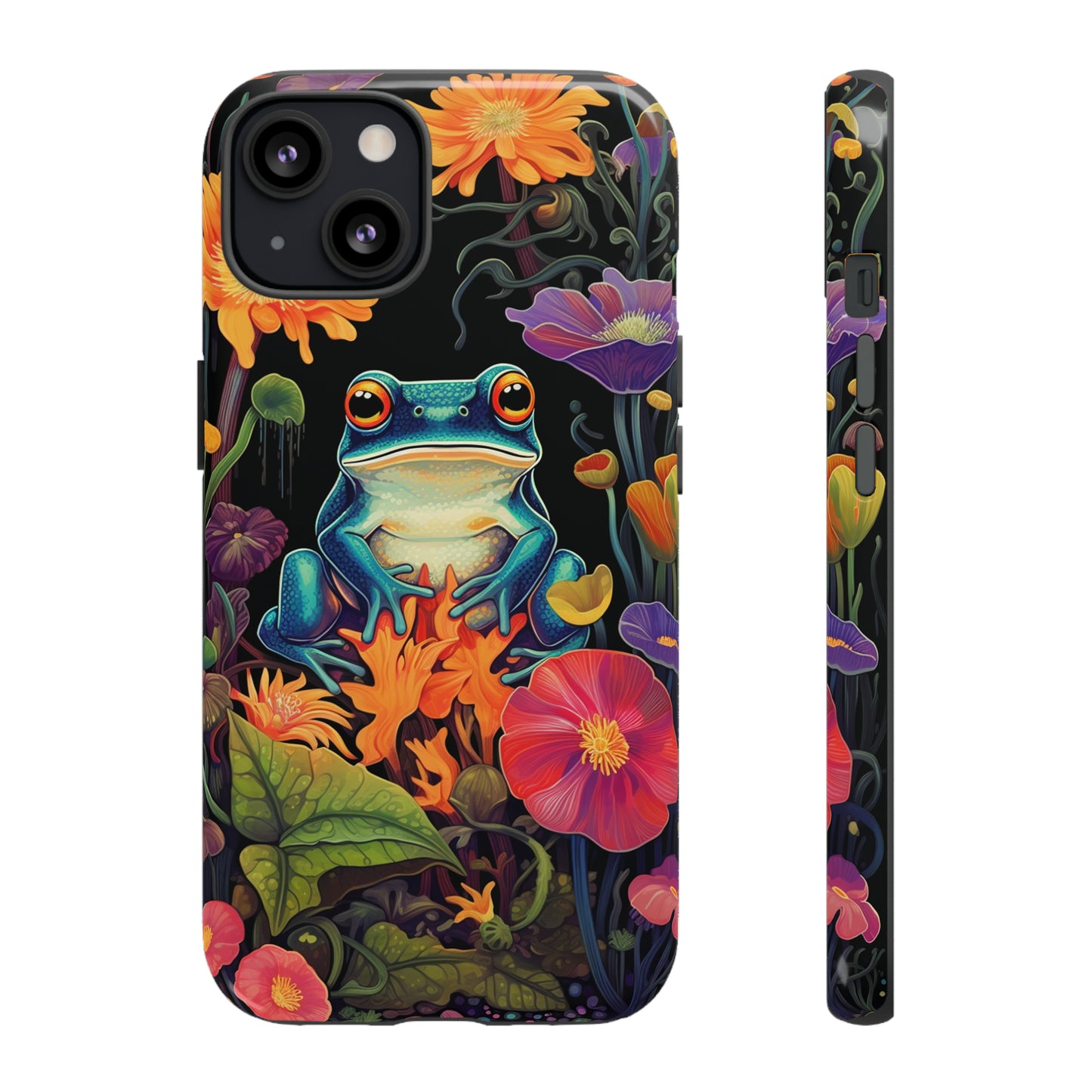 Floral Frogs Elegance Phone Case for Google Pixel, iPhone & Samsung Galaxy