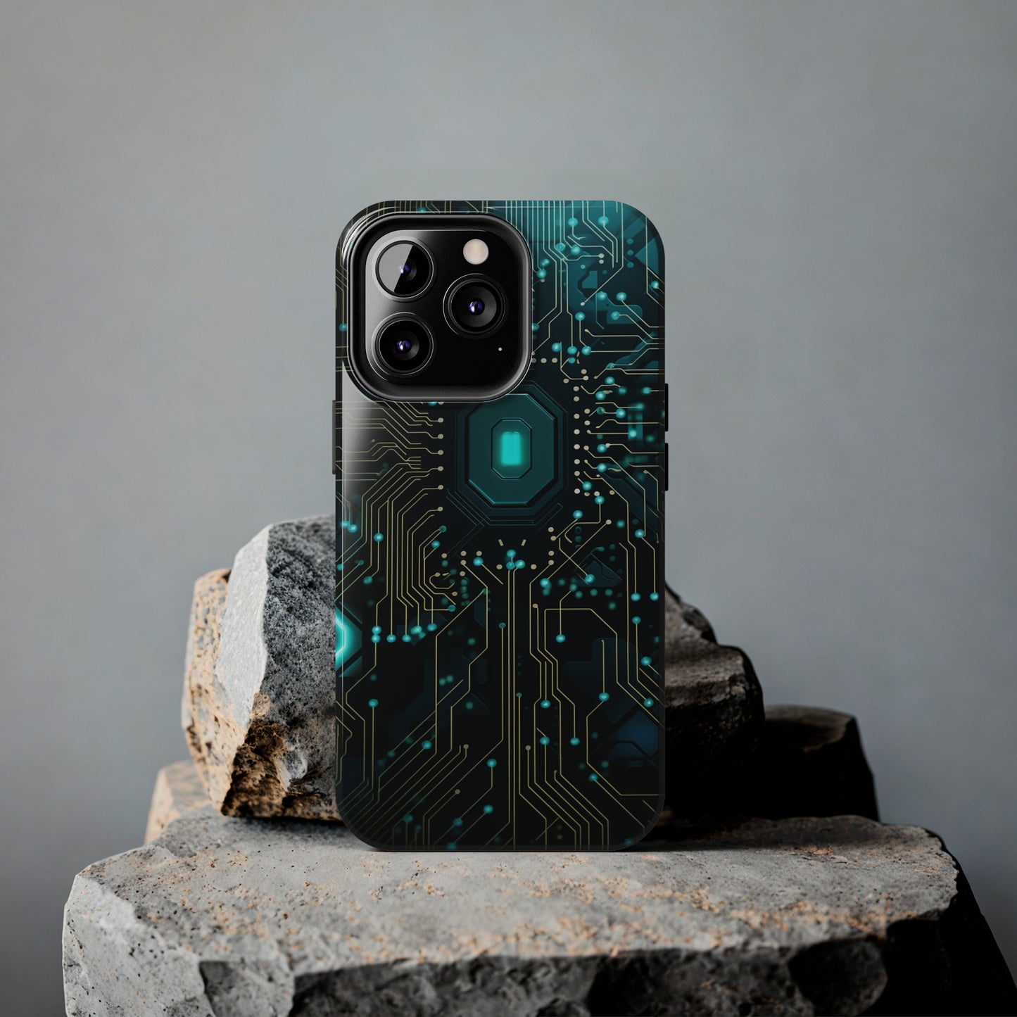 Neon Nexus: Cyberpunk Circuit Board | Futuristic Tech-Inspired iPhone Case