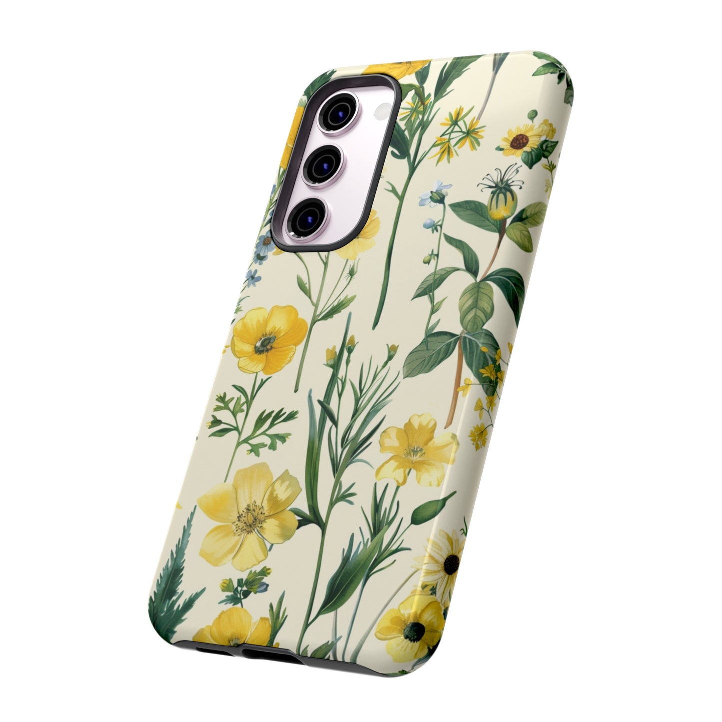 Floral Sage Yellow Wildflower Phone Case