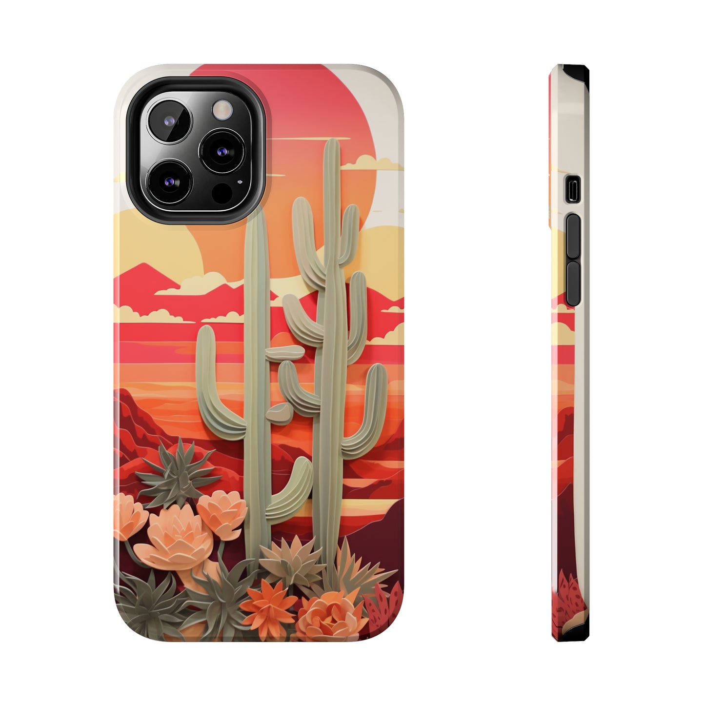 Cactus Desert Sunset iPhone Case