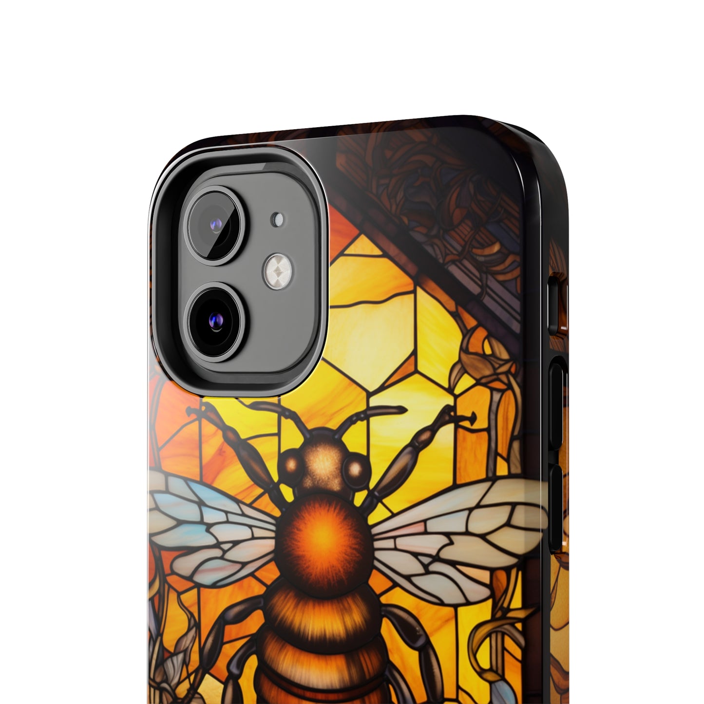 Stained glass Honey Bee iPhone Case | Embrace the Sweetness of Nature's Workers