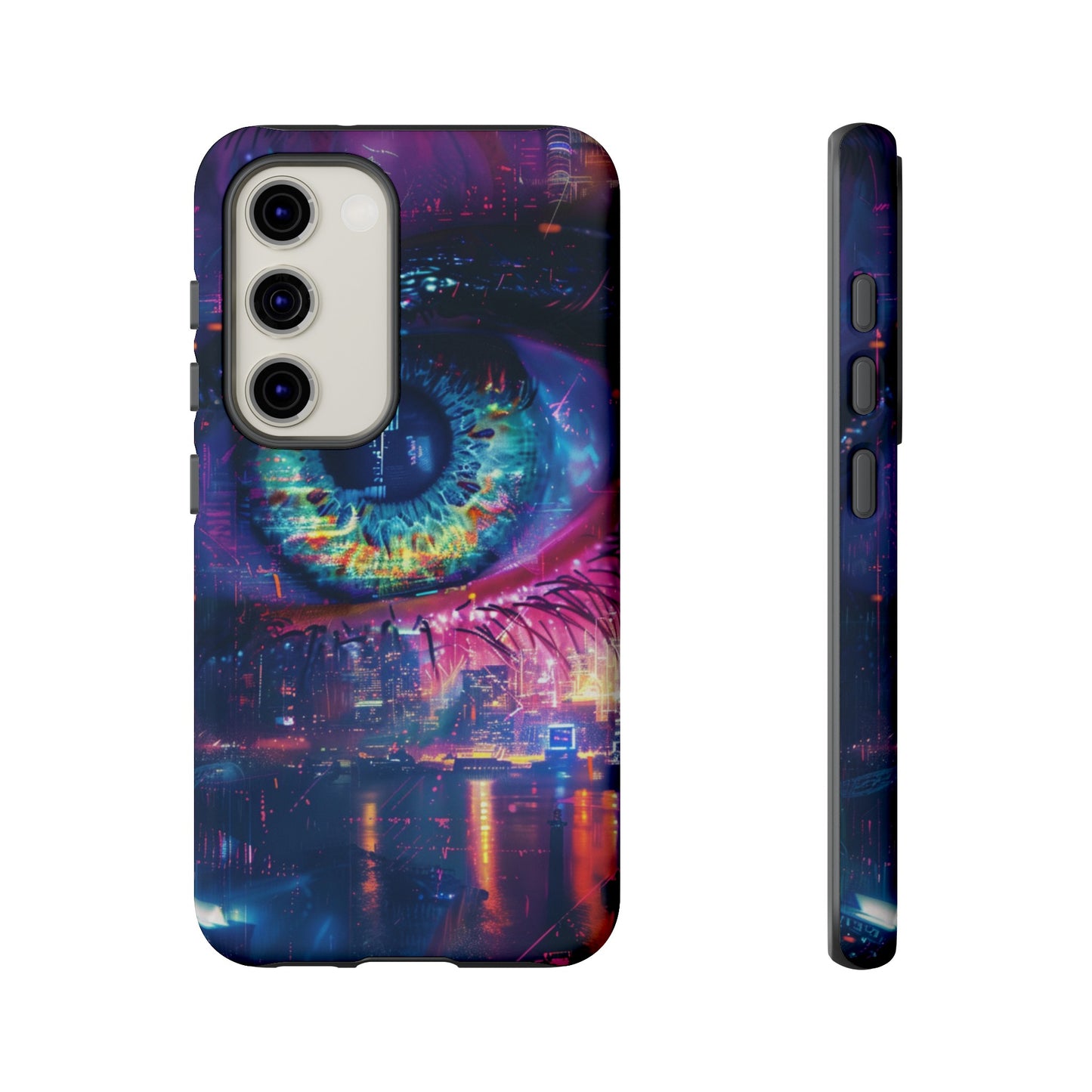 Eye of the Beholder Cyberpunk Art Phone Case