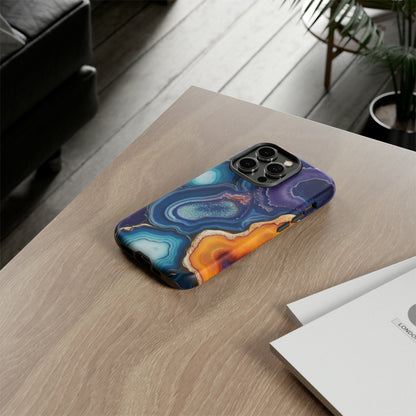 Agate Slice Geode Elegance: Natural Beauty Phone Case