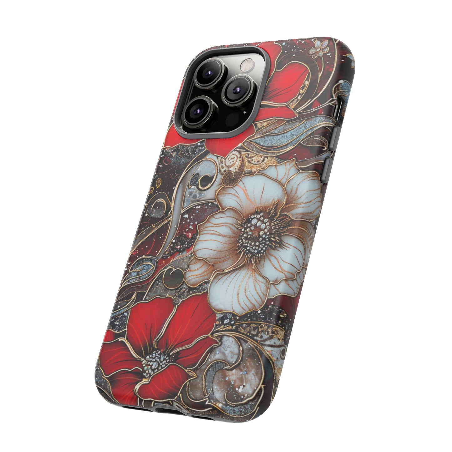 Stained Glass Floral Paisley Explosion Phone Case