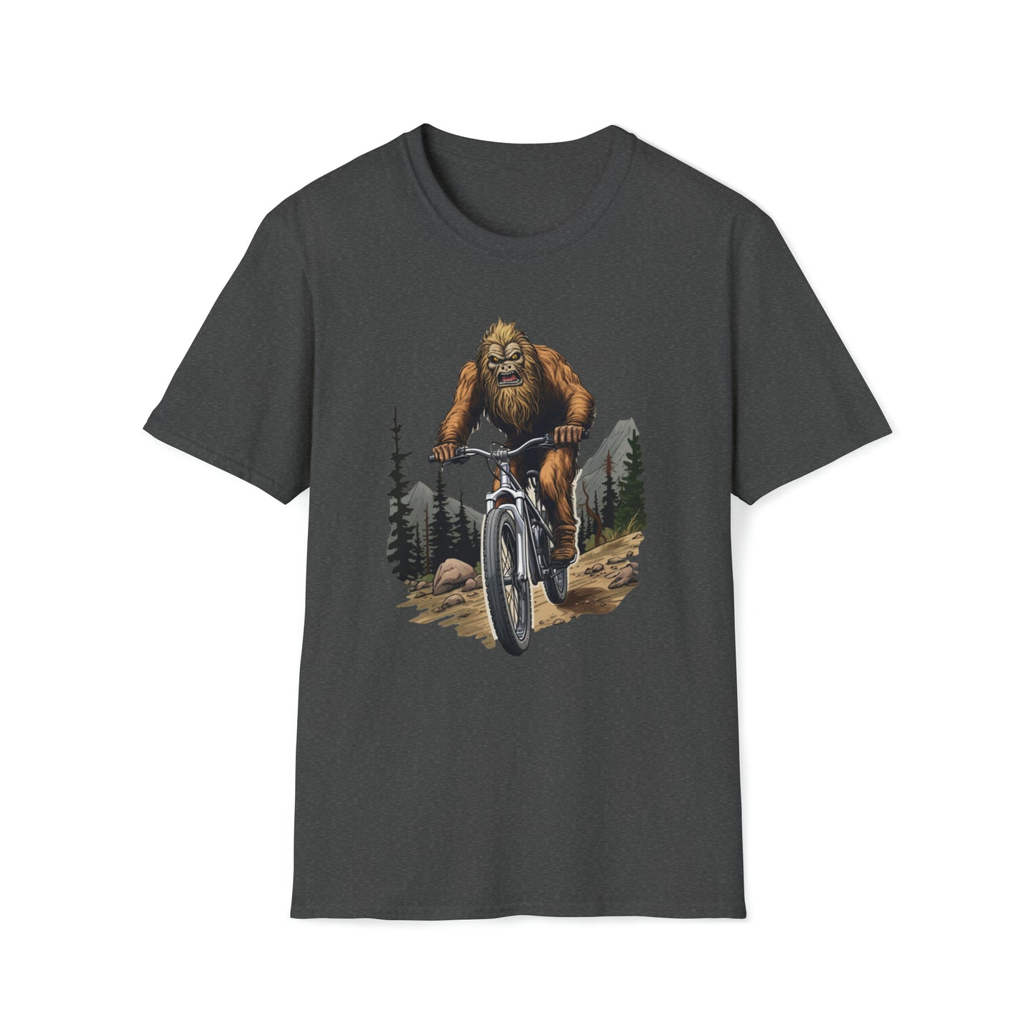 Ride Through the Woods with Bigfoot T-shirt: Unveil the Mountain Bike Adventure Shirt!