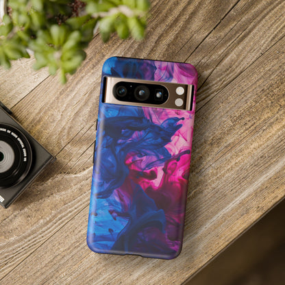 Magenta and Blue Color Explosion Phone Case