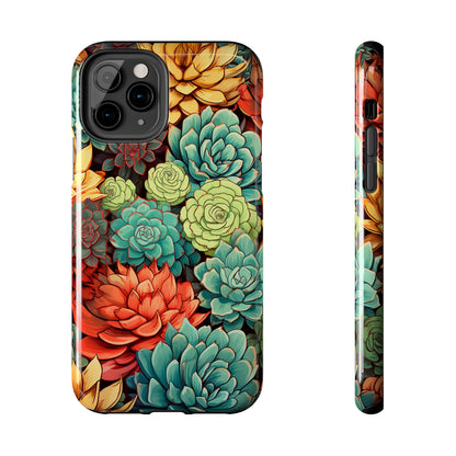 Succulent Desert Cactus Floral iPhone Case | Embrace the Beauty of Arid Elegance