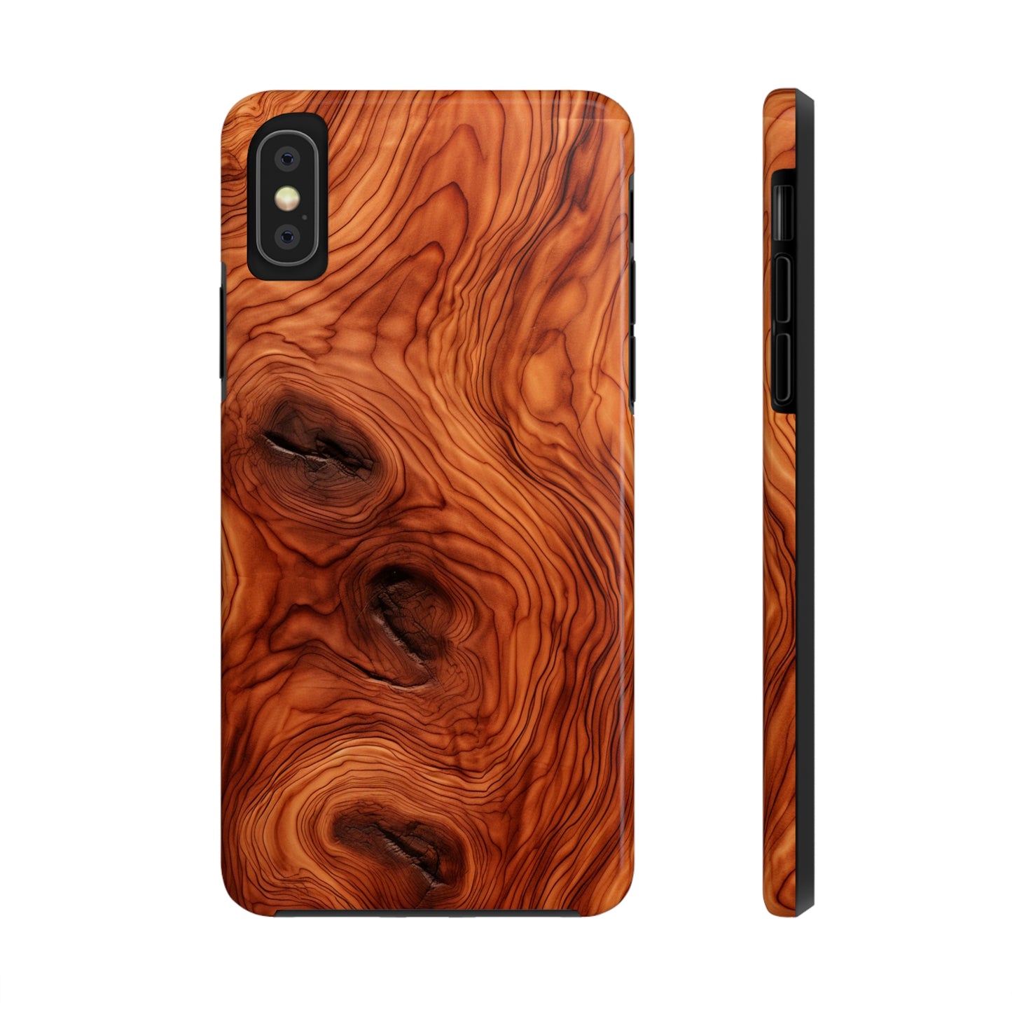 Elegant Timber: Faux Oak Wood Pattern | Dazzling Nature-Inspired iPhone Case