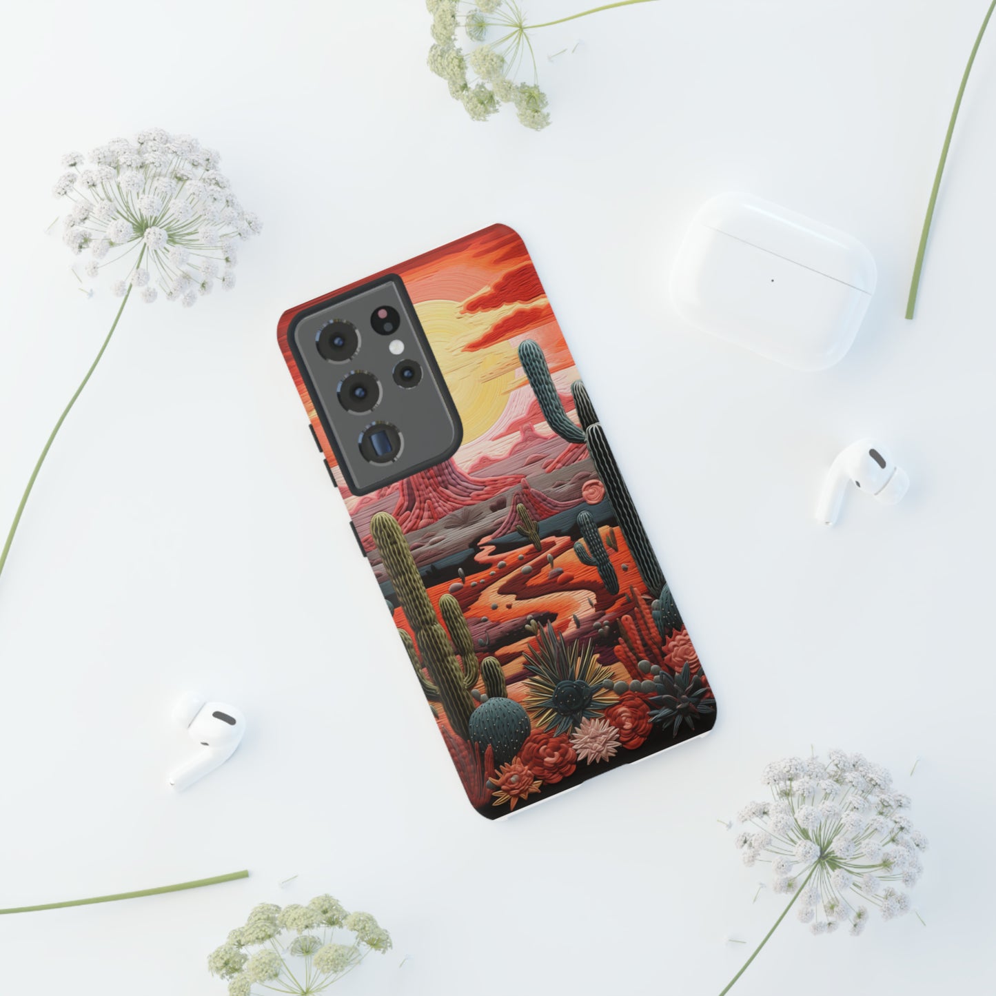 Cactus Desert Sunset Phone Case