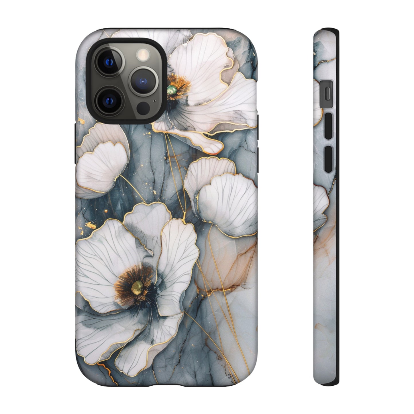 Flowers and Gold Phone Case