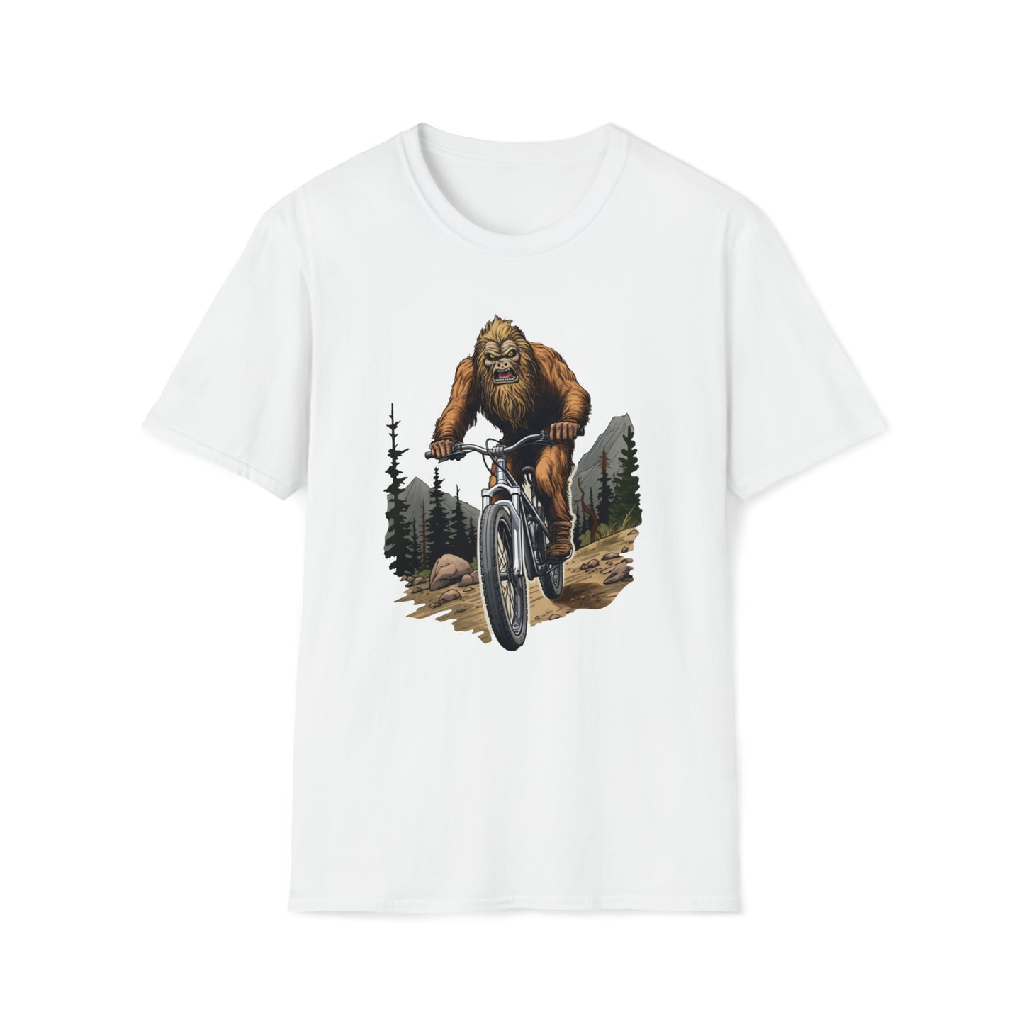 Ride Through the Woods with Bigfoot T-shirt: Unveil the Mountain Bike Adventure Shirt!