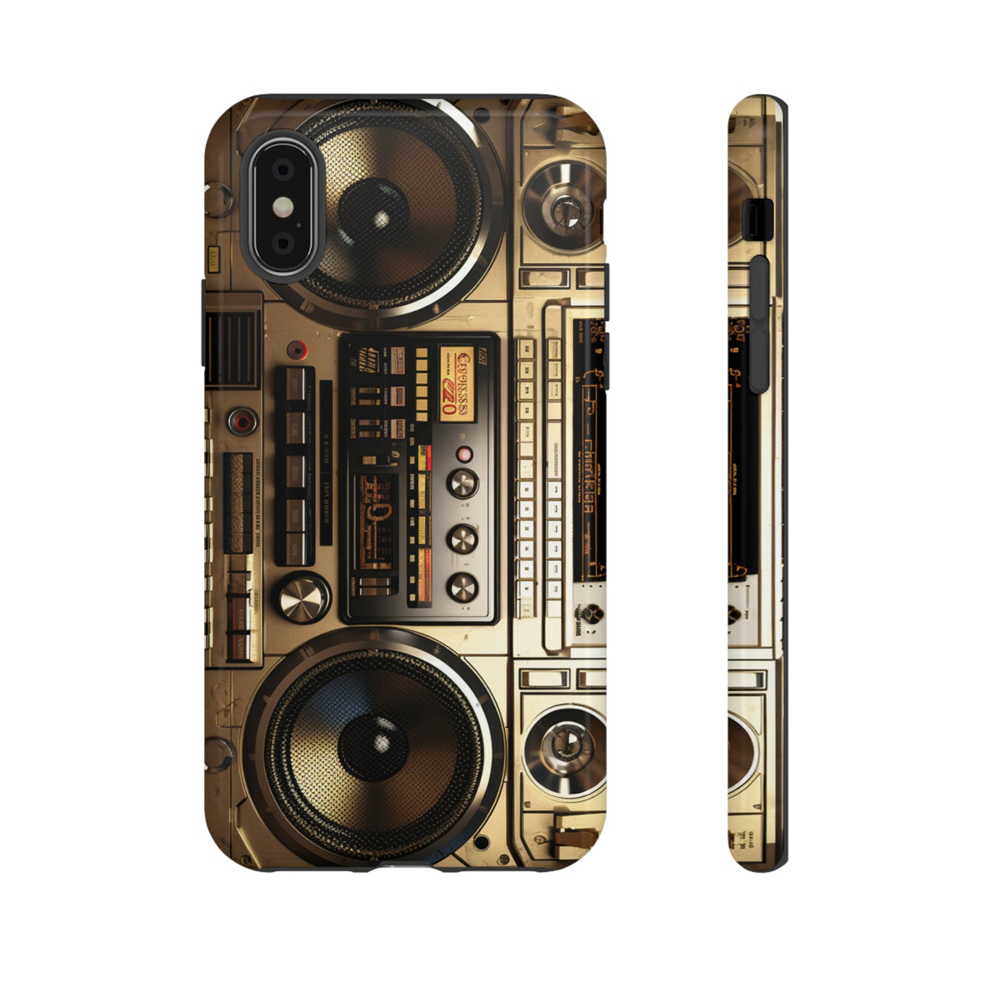 Urban Beats: Boombox Hip Hop Music Pixel Phone Case | Retro Rhythms for iPhone 15 Models