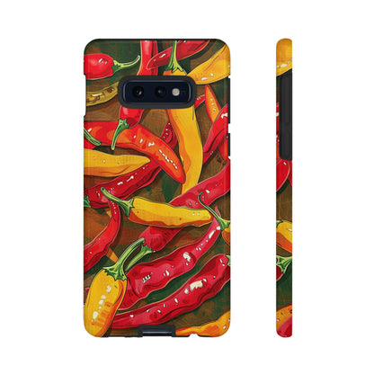 Yellow and Red Chili Peppers Phone Case