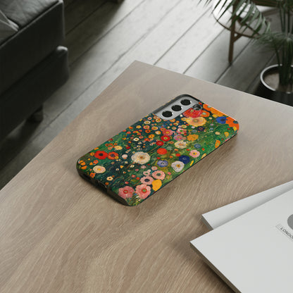 Gustav Klimt Style Flower Garden Painting Phone Case