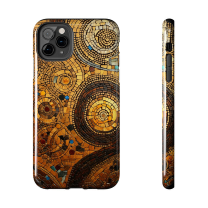 Golden Spiral Tile iPhone Case | Add Glamour and Elegance to Your Device