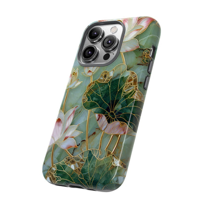 Elegant Floral Phone Case - Tough Cases with Lotus Design