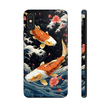 Graceful Flow: Koi Fish Inspired | Japanese Art Masterpiece iPhone Case