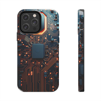 Neon Nexus: Cyberpunk Circuit Board | Futuristic Tech-Inspired iPhone Case