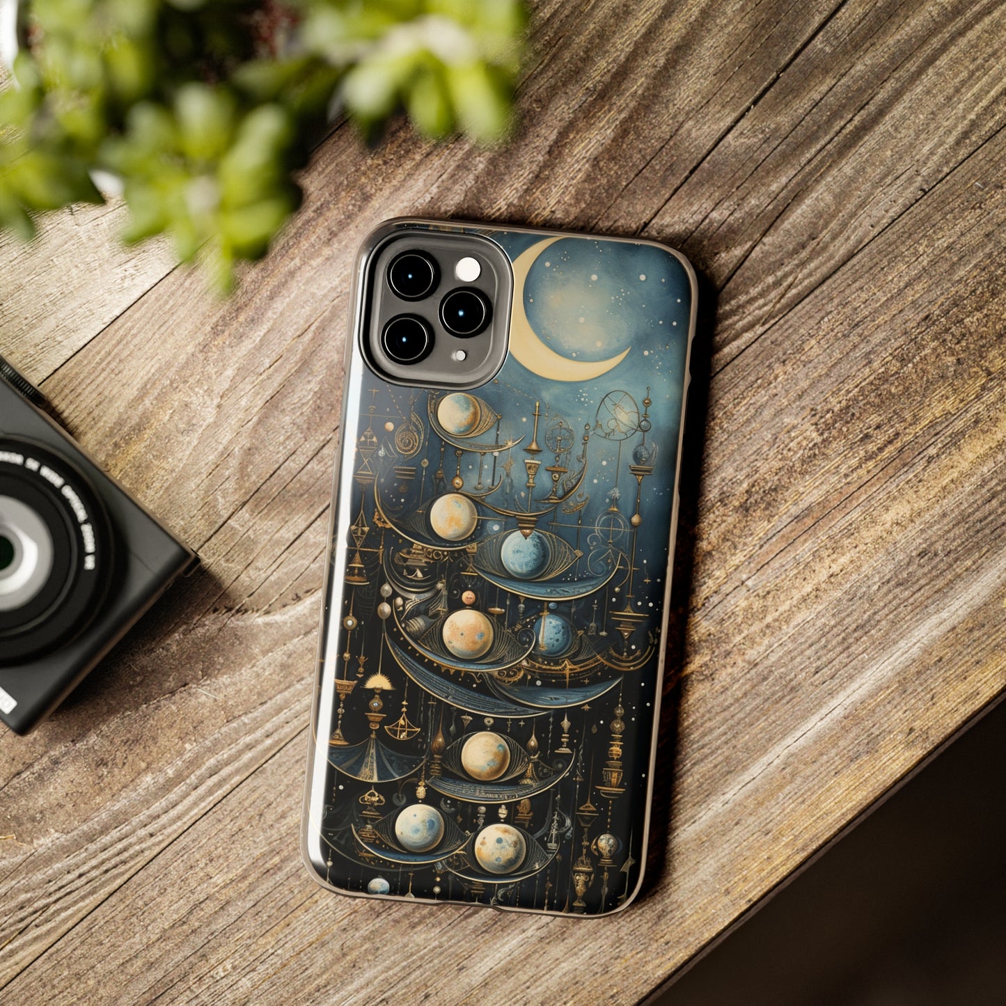 Esoteric Art Nouveau Moon Phases iPhone Case | Embrace the Mystical Beauty of Lunar Transitions