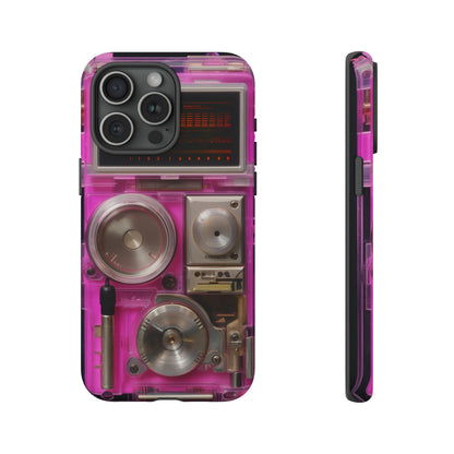 Cyberpunk Techno Gadget Walkman: Retro-Futuristic Premium Tough Phone Case | Iconic Style for iPhone, Samsung Galaxy, and Google Pixel