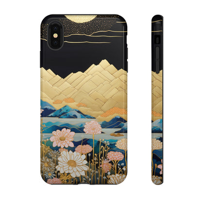 Chiyogami Floral Tough iPhone Case Galaxy S23 S22 S21 S20 Plus Ultra | Iphone 14 13 12 11 8 Pro Max Mini | Pixel 7 6 Pro 5 | Japanese Boho