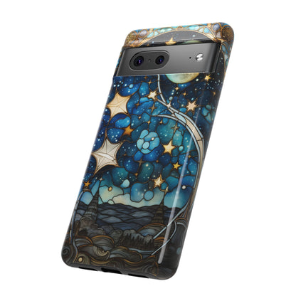 Boho Starry Night Stained Glass Artistry Phone Cover