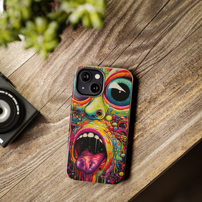 Trippy Hippie Acid Drop: Vibrant Swirls & Dazzling Colors | Tough iPhone Case