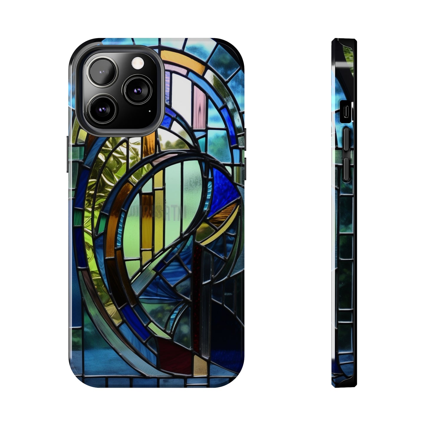 Stained Glass Floral: Art Deco Delight | Boho Chic Tough Case for iPhone & Samsung Galaxy Models