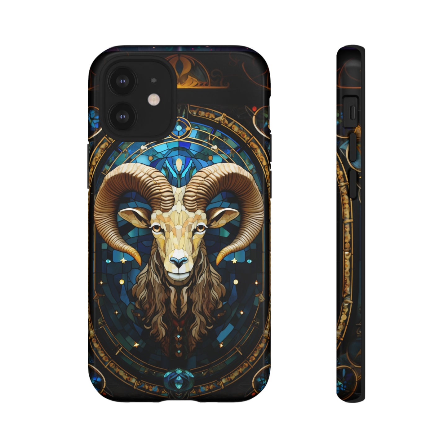 Aries Astrology Stained Glass Design Phone Case