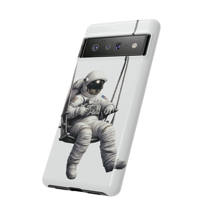 Astronaut on a Swing Phone Case