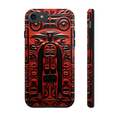 Raven Totems: Northwest Native American Carving | Heritage iPhone Case