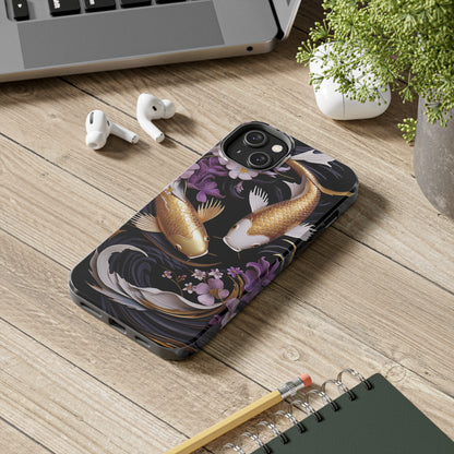 Graceful Flow: Koi Fish Inspired | Japanese Art Masterpiece iPhone Case