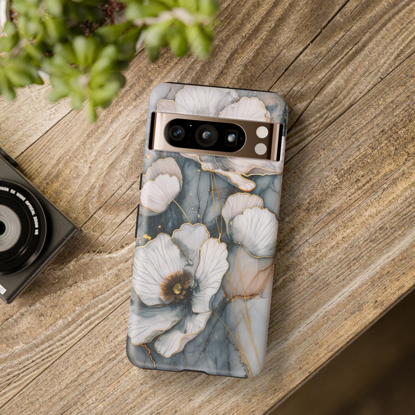 Flowers and Gold Phone Case