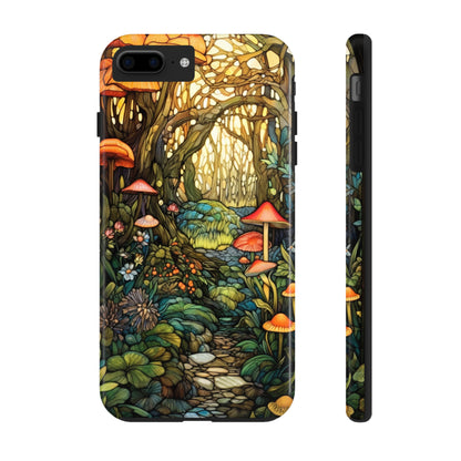 Magic Mushroom Boho Vibe iPhone Tough Case | Embrace the Enchantment of Nature with Durable Style