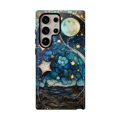 Boho Starry Night Stained Glass Artistry Phone Cover