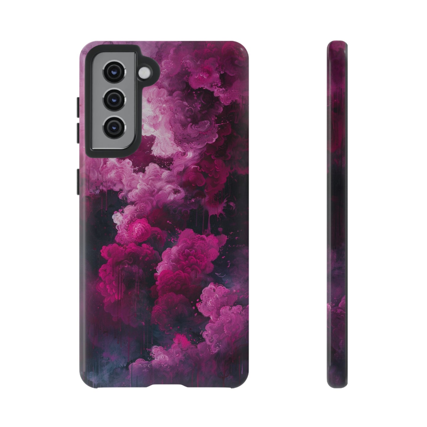 Magenta and Blue Color Explosion Phone Case